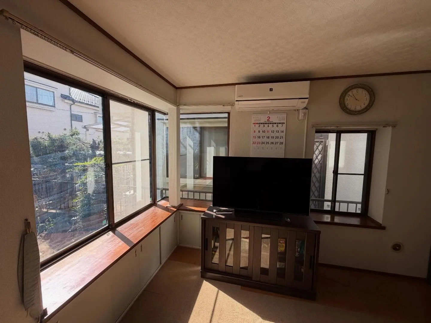 清瀬市の一戸建てのリビングダイニングへCPマーク防犯フィルム...